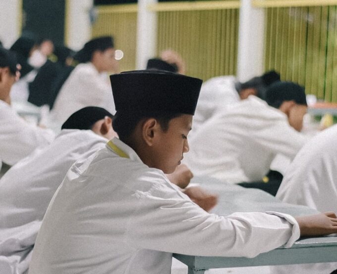 Pelaksanaan Ujian Semester Ganjil MDT Pondok Pesantren Manba'ul Hidayah Batam