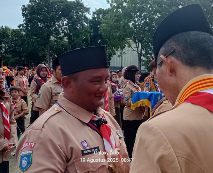 MTs Manba’ul Hidayah Ikuti Upacara Hari Pramuka ke-64 Tingkat Cabang Kota Batam